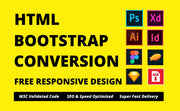 I will convert figma to html, sketch to html, psd to html, xd to html css bootstrap (1 page)